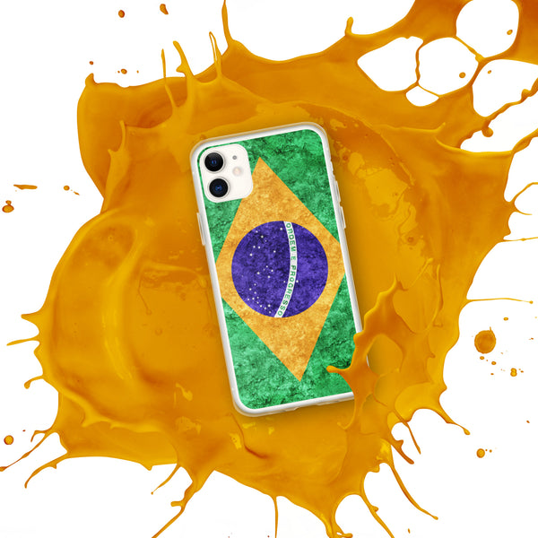 iPhone Case - Brazil Metallic Effect Flag