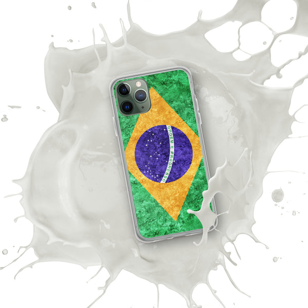 iPhone Case - Brazil Metallic Effect Flag