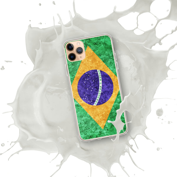 iPhone Case - Brazil Metallic Effect Flag