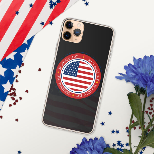 Vintage US Flag Memorial Day - iPhone Case