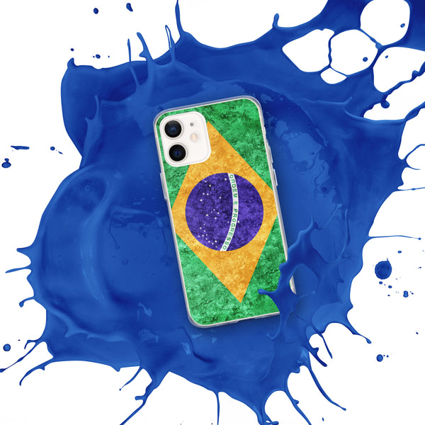 iPhone Case - Brazil Metallic Effect Flag