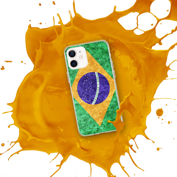 iPhone Case - Brazil Metallic Effect Flag