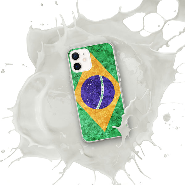 iPhone Case - Brazil Metallic Effect Flag