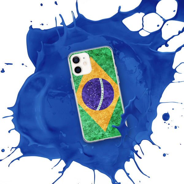 iPhone Case - Brazil Metallic Effect Flag