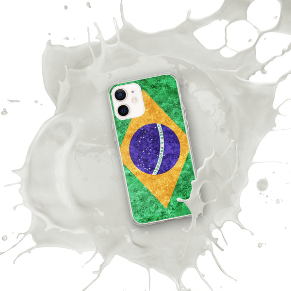 iPhone Case - Brazil Metallic Effect Flag