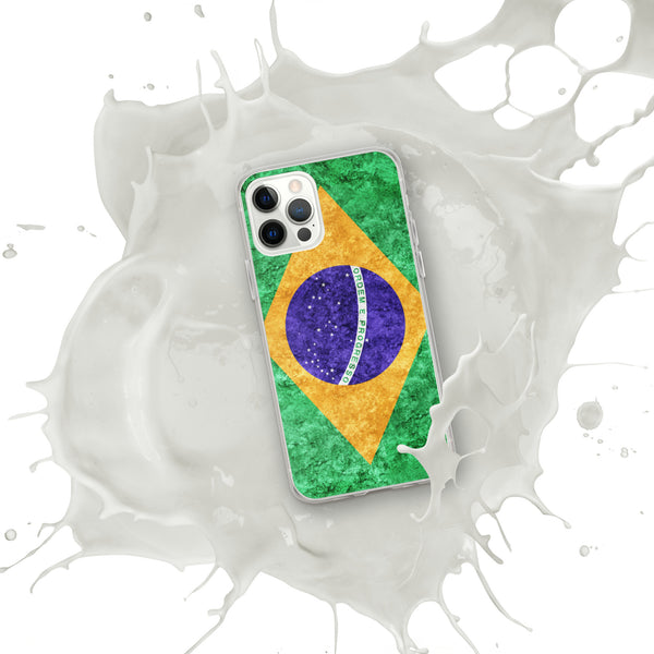 iPhone Case - Brazil Metallic Effect Flag