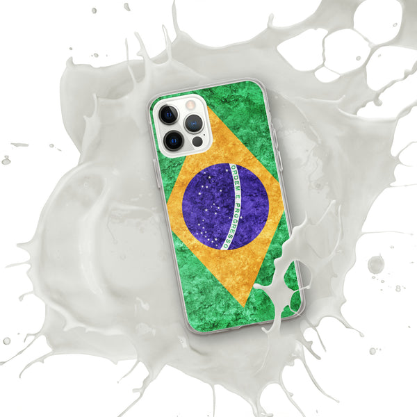 iPhone Case - Brazil Metallic Effect Flag