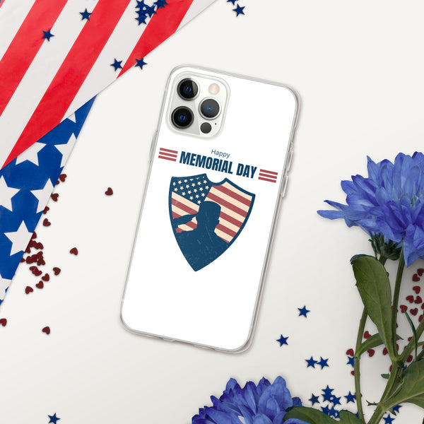 US Memorial Day with Badge - iPhone Case