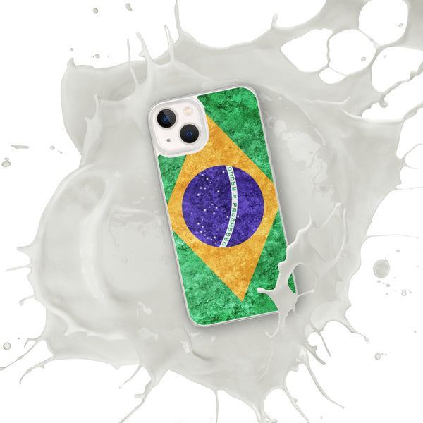 iPhone Case - Brazil Metallic Effect Flag