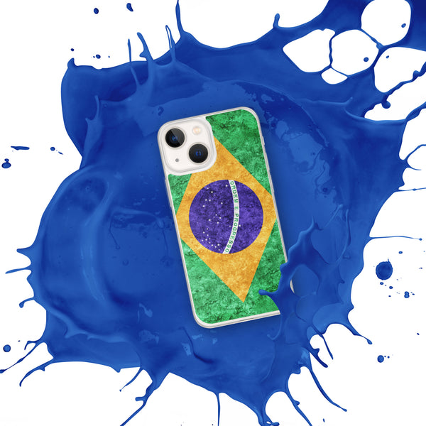 iPhone Case - Brazil Metallic Effect Flag