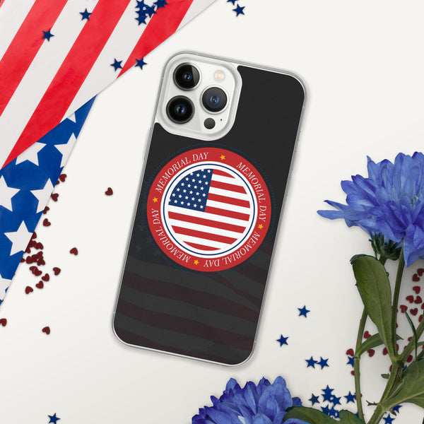 Vintage US Flag Memorial Day - iPhone Case