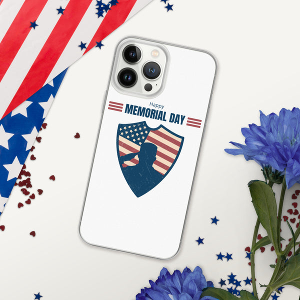 US Memorial Day with Badge - iPhone Case