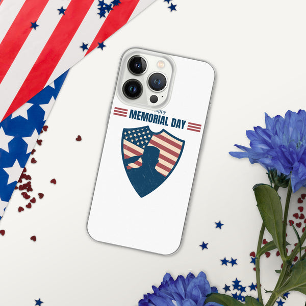 US Memorial Day with Badge - iPhone Case