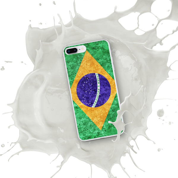 iPhone Case - Brazil Metallic Effect Flag