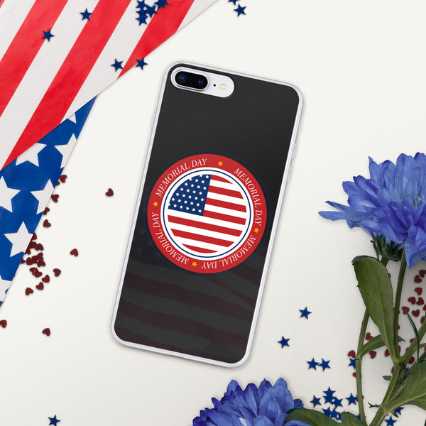 Vintage US Flag Memorial Day - iPhone Case