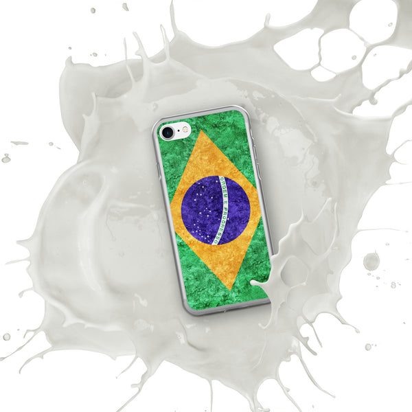 iPhone Case - Brazil Metallic Effect Flag