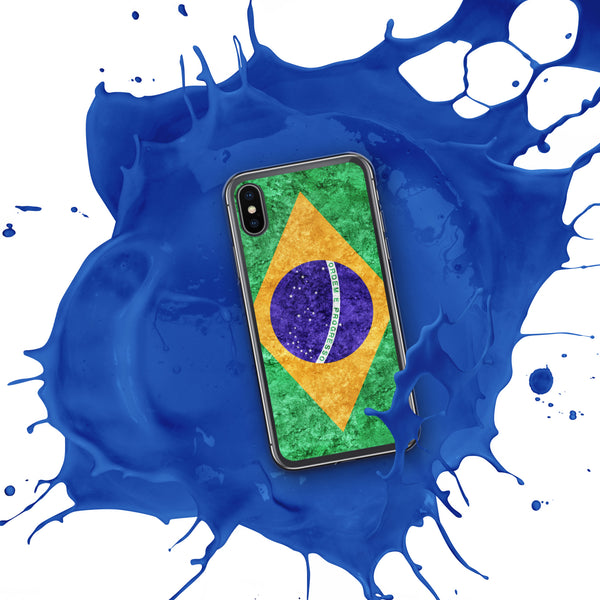 iPhone Case - Brazil Metallic Effect Flag