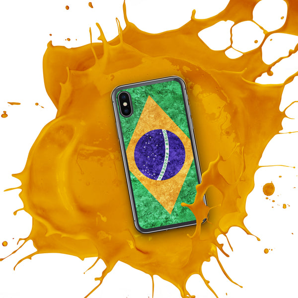 iPhone Case - Brazil Metallic Effect Flag