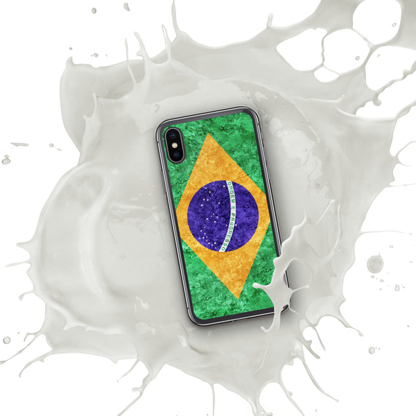 iPhone Case - Brazil Metallic Effect Flag