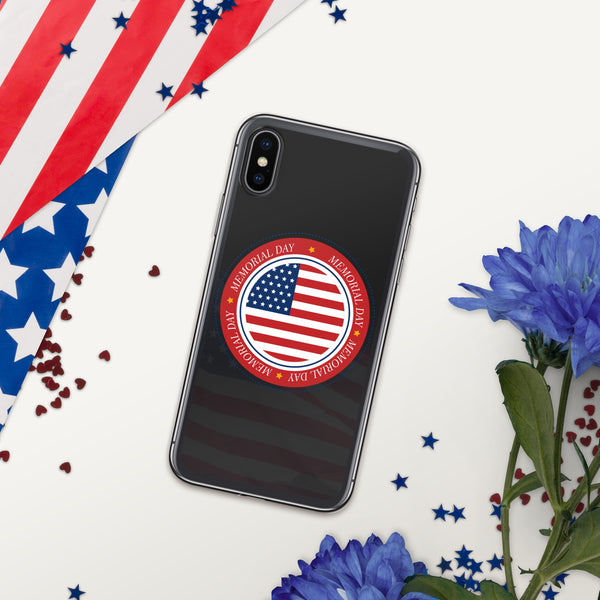 Vintage US Flag Memorial Day - iPhone Case