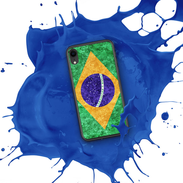 iPhone Case - Brazil Metallic Effect Flag