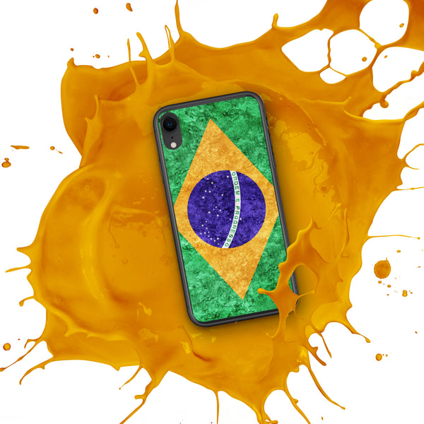 iPhone Case - Brazil Metallic Effect Flag