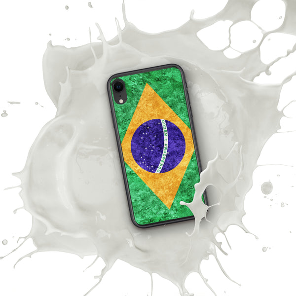 iPhone Case - Brazil Metallic Effect Flag