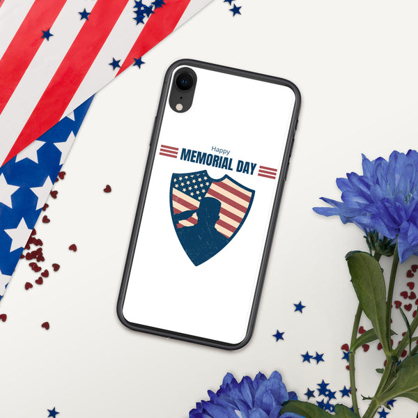 US Memorial Day with Badge - iPhone Case