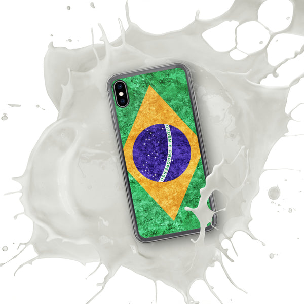 iPhone Case - Brazil Metallic Effect Flag