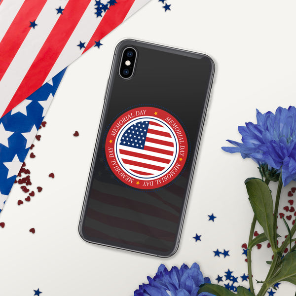 Vintage US Flag Memorial Day - iPhone Case