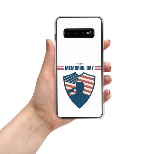 Happy Memorial Day with Badge - Samsung Galaxy Case