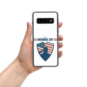 Happy Memorial Day with Badge - Samsung Galaxy Case