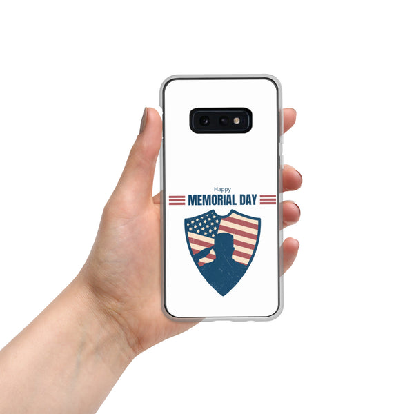 Happy Memorial Day with Badge - Samsung Galaxy Case