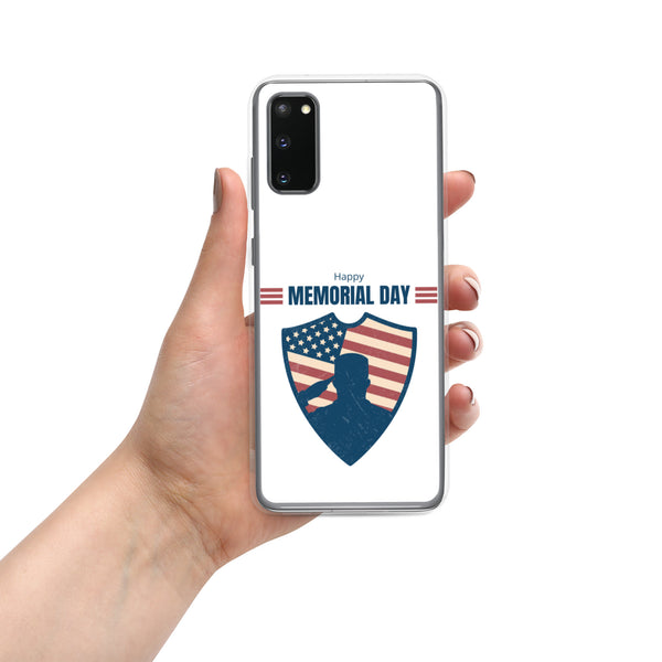 Happy Memorial Day with Badge - Samsung Galaxy Case