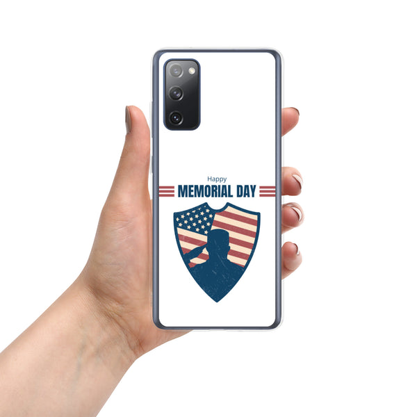 Happy Memorial Day with Badge - Samsung Galaxy Case