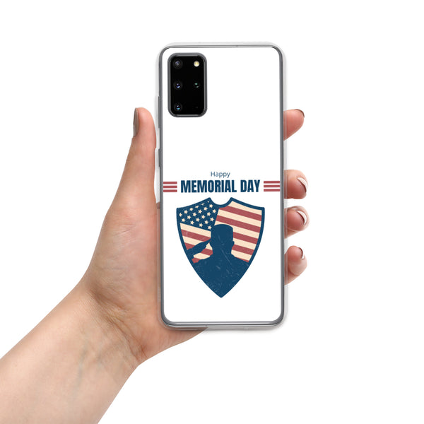 Happy Memorial Day with Badge - Samsung Galaxy Case