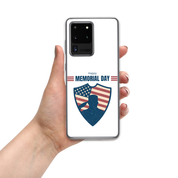 Happy Memorial Day with Badge - Samsung Galaxy Case