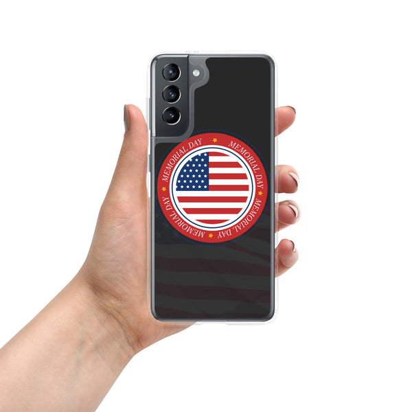 Vintage US Flag Memorial Day - Samsung Galaxy Case