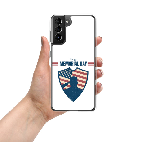 Happy Memorial Day with Badge - Samsung Galaxy Case