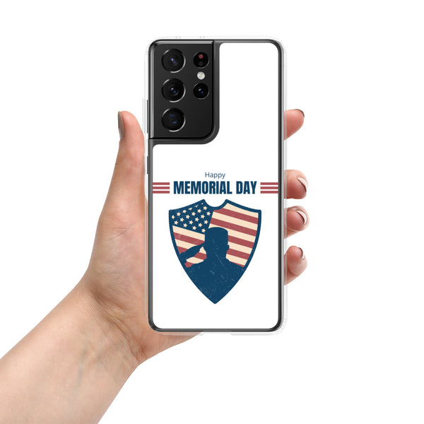 Happy Memorial Day with Badge - Samsung Galaxy Case