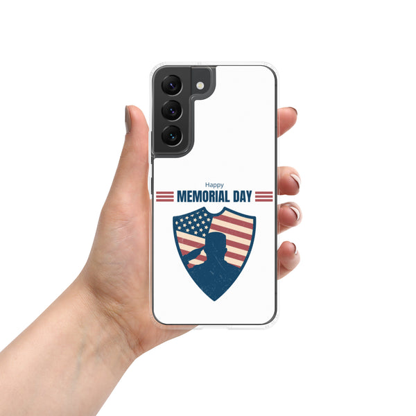 Happy Memorial Day with Badge - Samsung Galaxy Case