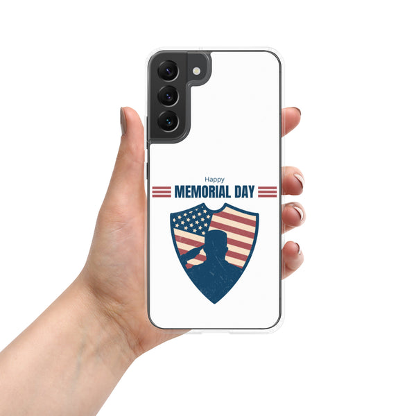 Happy Memorial Day with Badge - Samsung Galaxy Case