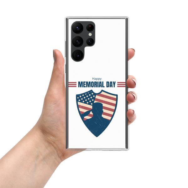 Happy Memorial Day with Badge - Samsung Galaxy Case